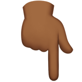 Backhand Index Pointing Down on Apple iOS 13.3