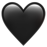 Black Heart on Apple iOS 13.3