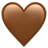 Brown Heart on Apple iOS 13.3