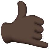 Call Me Hand: Dark Skin Tone on Apple iOS 13.3