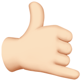 Call Me Hand: Light Skin Tone on Apple iOS 13.3
