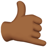 Call Me Hand: Medium-Dark Skin Tone on Apple iOS 13.3