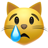Crying Cat on Apple iOS 13.3