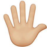 Hand with Fingers Splayed on Apple iOS 13.3