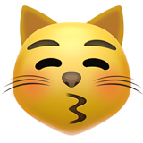 Kissing Cat on Apple iOS 13.3