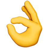 OK Hand on Apple iOS 13.3