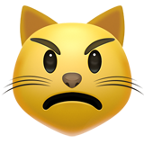 Pouting Cat on Apple iOS 13.3
