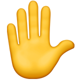 Raised Hand on Apple iOS 13.3