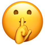 Shushing Face on Apple iOS 13.3