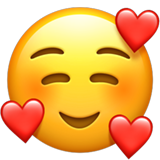 Smiling Face with Hearts on Apple iOS 13.3