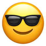 Smiling Face with Sunglasses on Apple iOS 13.3