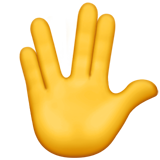 Vulcan Salute on Apple iOS 13.3