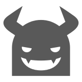 Angry Face with Horns on Docomo 2013