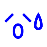 Anxious Face with Sweat on Docomo 2013