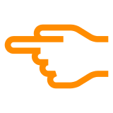 Backhand Index Pointing Left on Docomo 2013