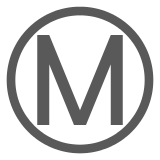 Circled M on Docomo 2013