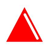 Red Triangle Pointed Up on Docomo 2013