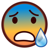 Anxious Face with Sweat on emojidex 1.0.34