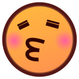 Kissing Face with Closed Eyes on emojidex 1.0.34