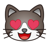 Smiling Cat with Heart-Eyes on emojidex 1.0.34