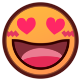 Smiling Face with Heart-Eyes on emojidex 1.0.34