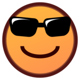 Smiling Face with Sunglasses on emojidex 1.0.34