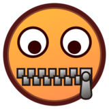 Zipper-Mouth Face on emojidex 1.0.34