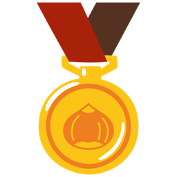 1st place medal and chestnut