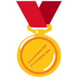 1st place medal and chopsticks