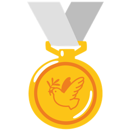 1st place medal and dove