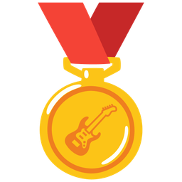 1st place medal and guitar