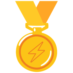 1st place medal and high voltage