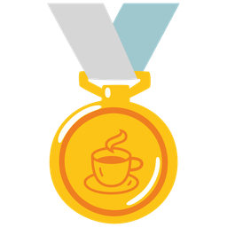 1st place medal and hot beverage