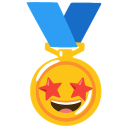 1st place medal and Star-struck