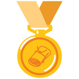 1st place medal and tamale