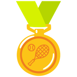 1st place medal and tennis