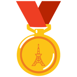 1st place medal and Tokyo tower