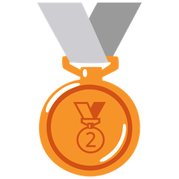 2nd place medal and 3rd place medal