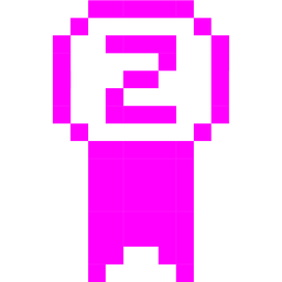 2nd place medal and alien monster