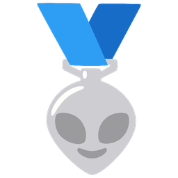 2nd place medal and alien