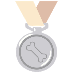 2nd place medal and bone