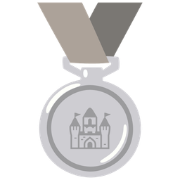2nd place medal and castle