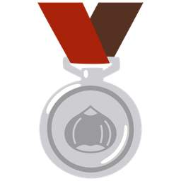 2nd place medal and chestnut