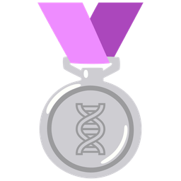 2nd place medal and dna