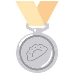 2nd place medal and dumpling