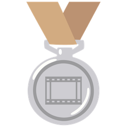 2nd place medal and film frames