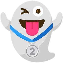 2nd place medal and ghost