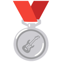 2nd place medal and guitar