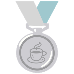 2nd place medal and hot beverage