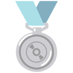 2nd place medal and optical disk